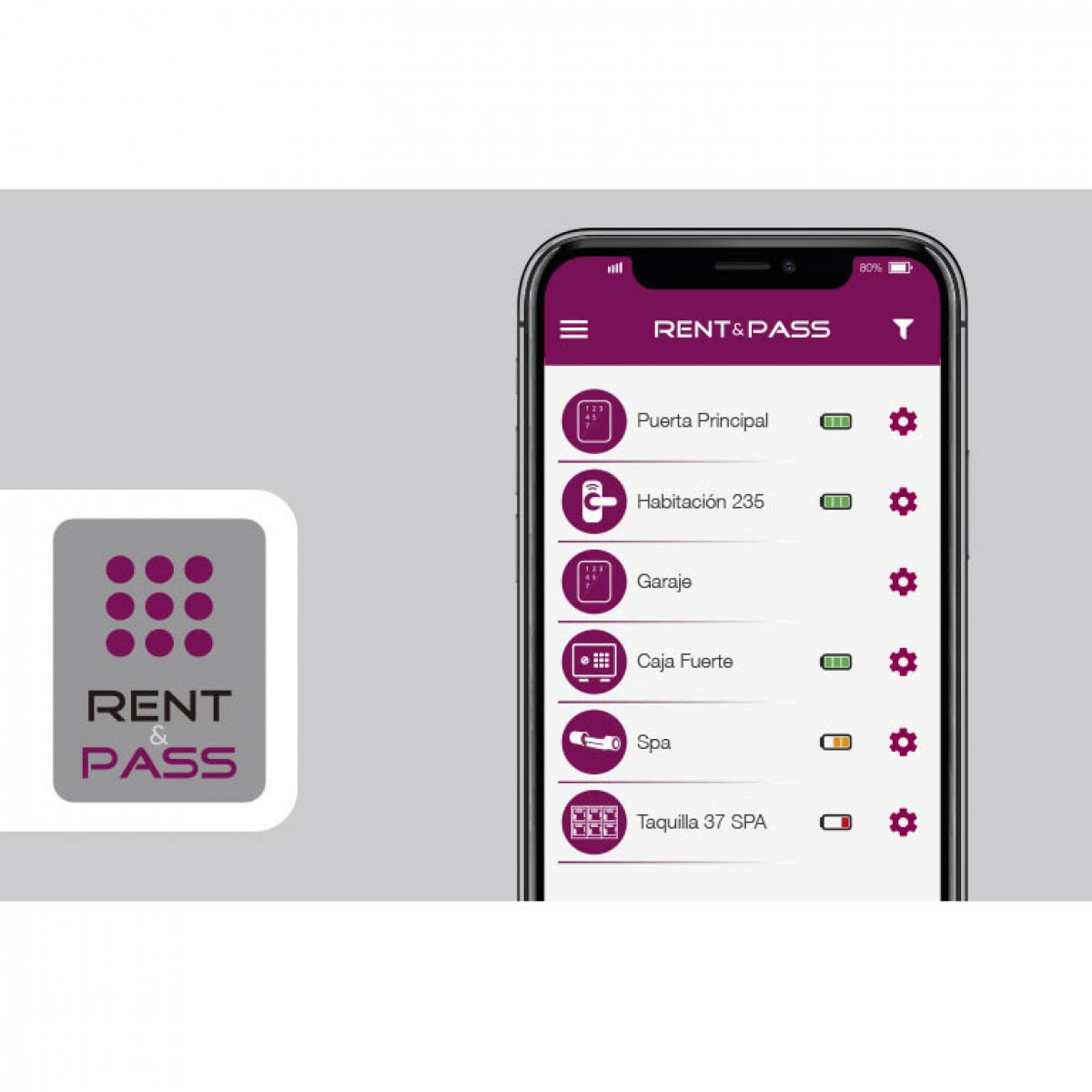 Application Rent & Pass pour la gestion de l’accès