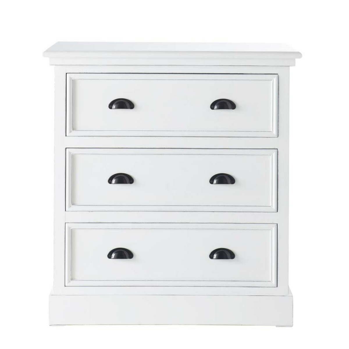 Commode en pin blanc L 80 cm Newport