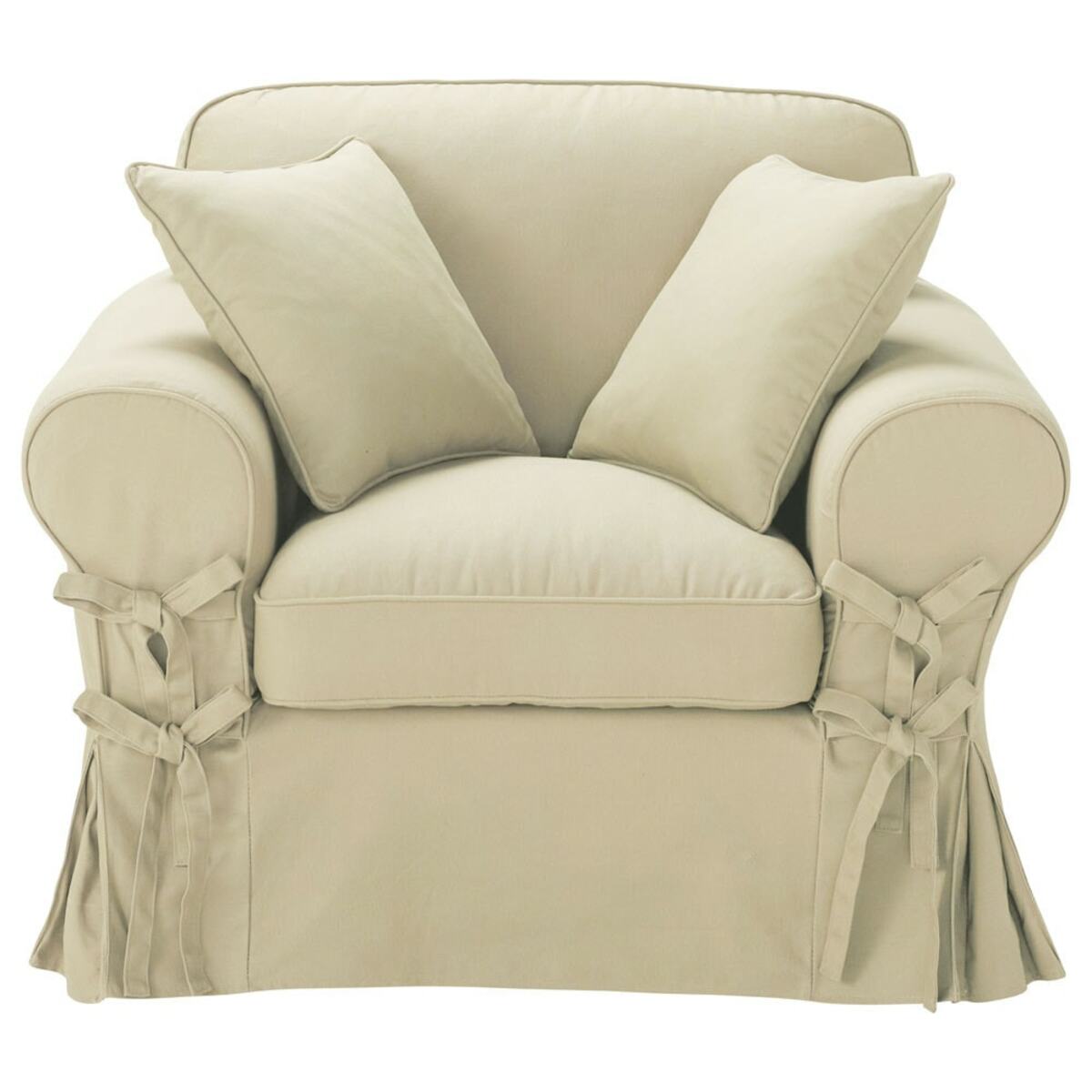 Fauteuil en coton mastic Butterfly