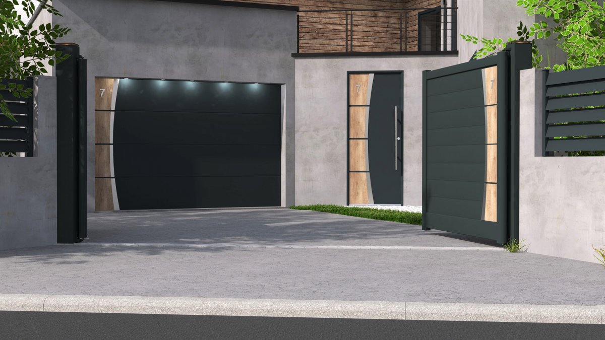 Hörmann : un partenariat pour assortir portail, porte de garage et d'entrée