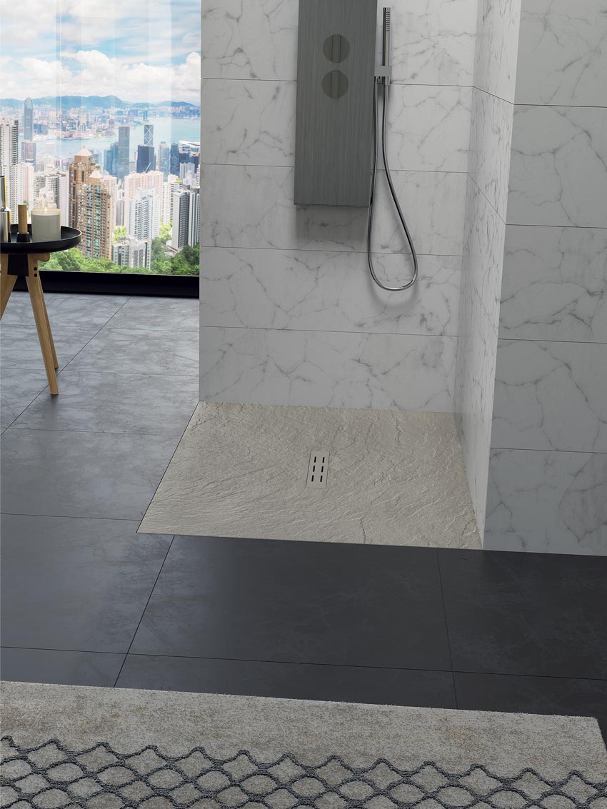 Kinestone, la nouvelle gamme de receveurs de douche design signée Kinedo