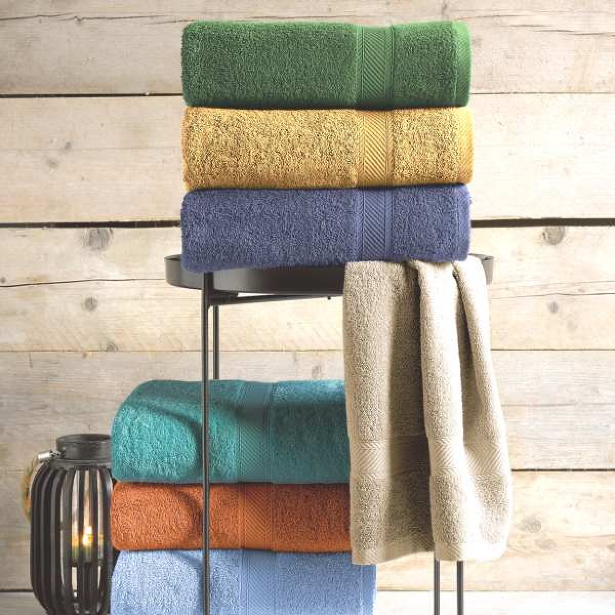 Linge de Toilette en Eponge Couleur