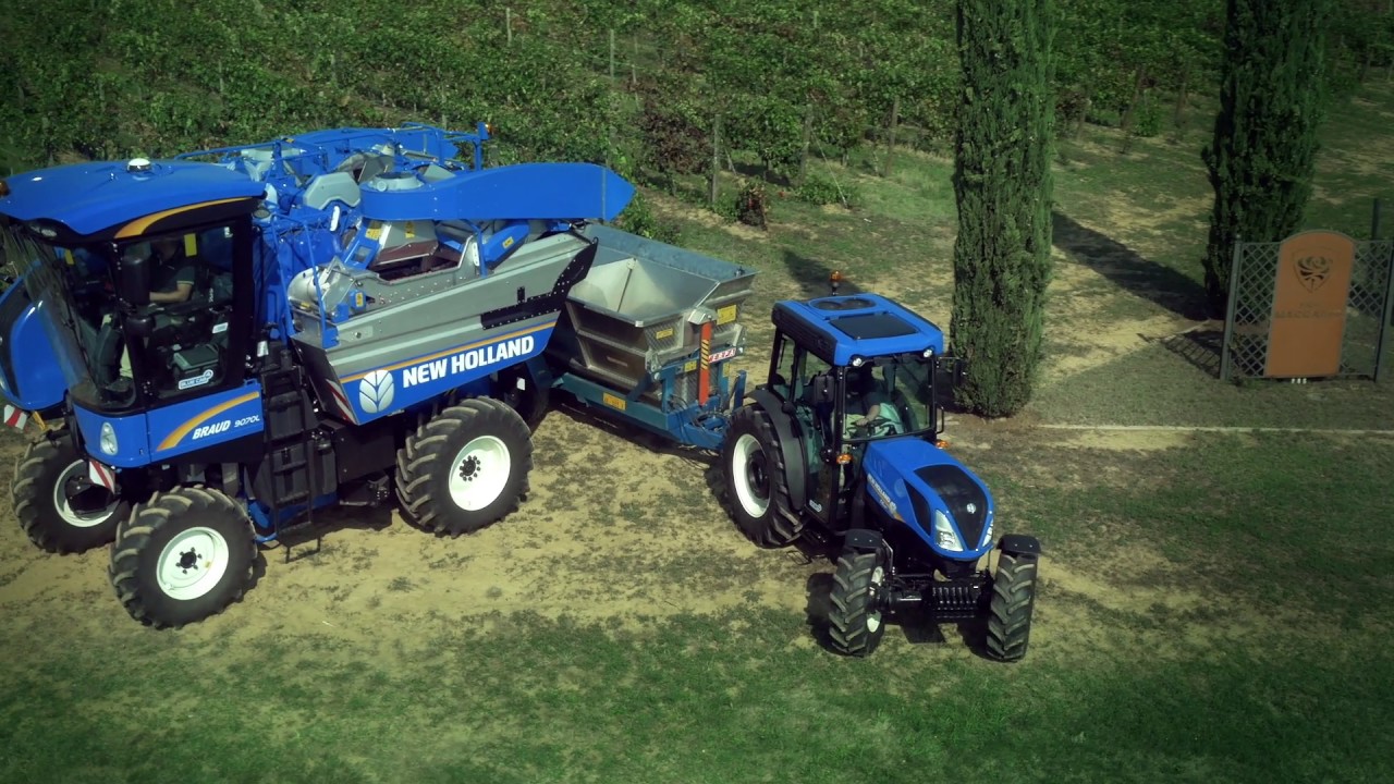 New Holland Braud 9000, une machine à vendanger intelligente