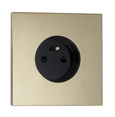 Prise de courant de la collection Siam avec finition Laiton miroir