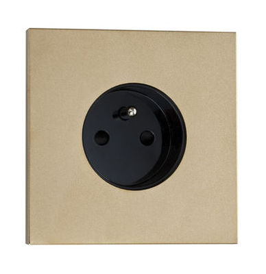 Prise de courant de la collection Siam avec finition Or mat