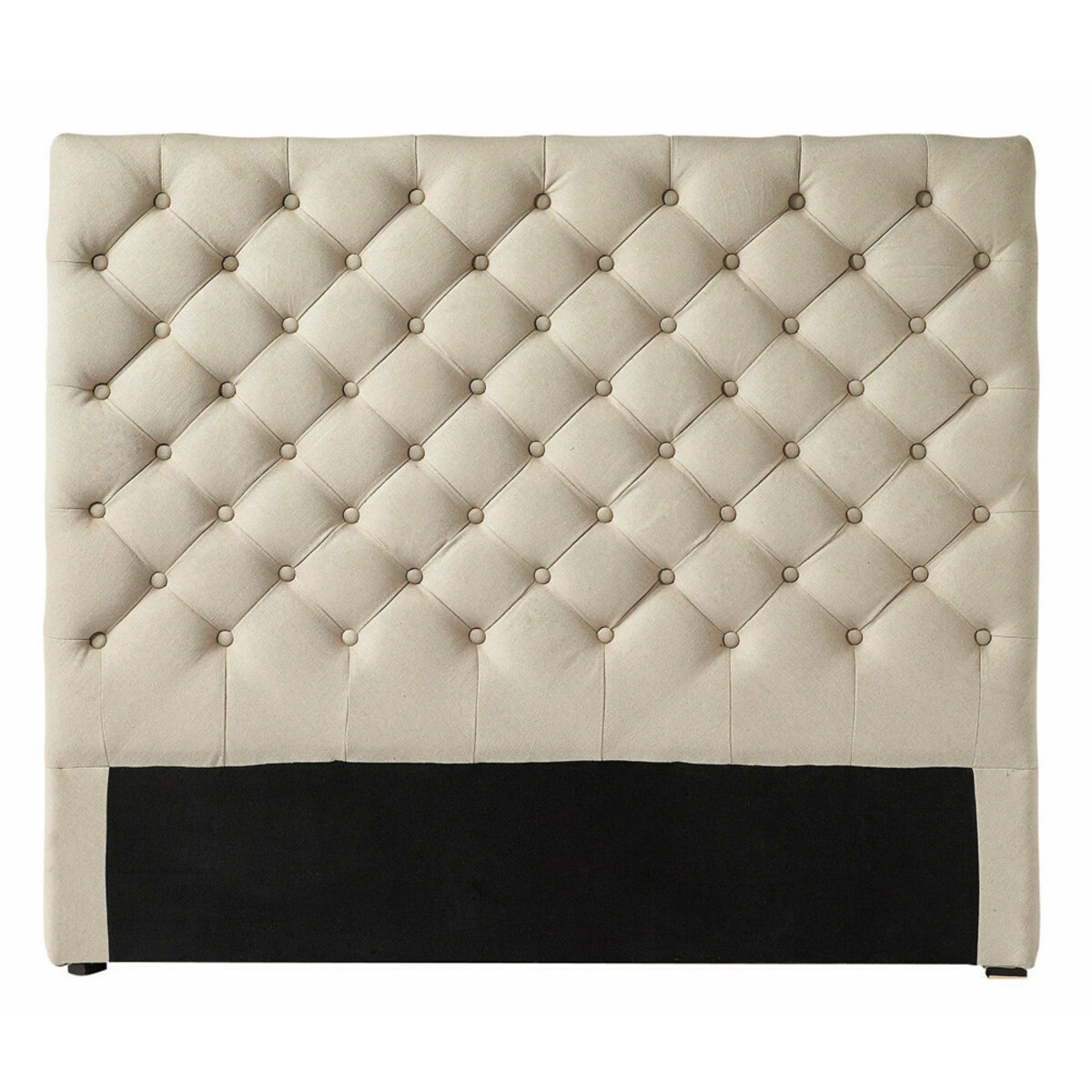 Tête de lit capitonnée en lin L 140 cm